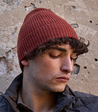 Spice Melange Hazelnut Wool Beanie Hat - BENNETH