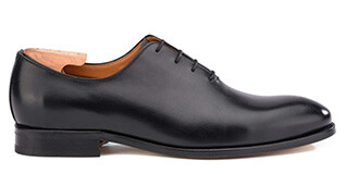 Black Men's Oxford shoes - Leather outsole - BECKINGTON