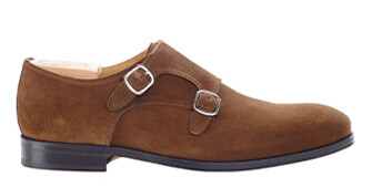 Havana Suede Double Buckle Shoes - CHIGWELL