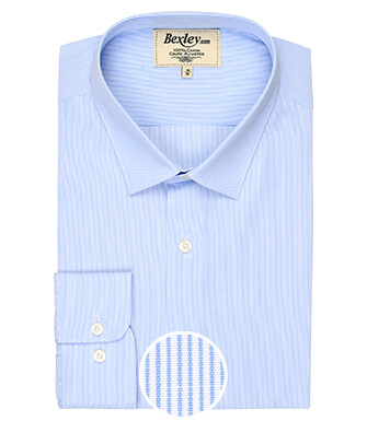 White shirt with blue stripes - ANSELME