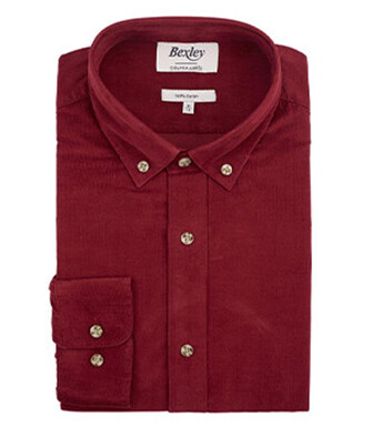 Dark Red Corduroy shirt - WAYNE
