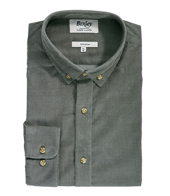Lime Green Corduroy shirt - WAYNE