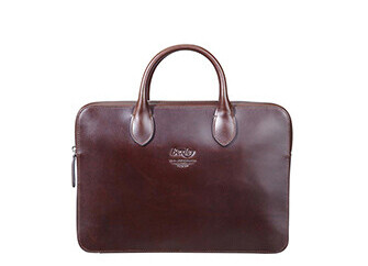 Chocolate Men's leather briefcase