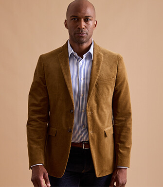 Men's Camel Suit Blazer - LÉONTILDE