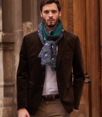 Men's Brown Suit Blazer - LÉONTILDE