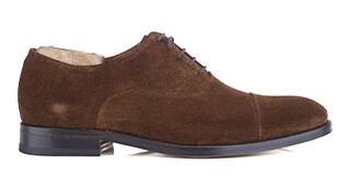 Havana Men's suede Oxford shoes - Leather outsole - WINFORD