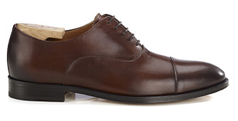 Patina Cognac Men's Oxford shoes - Leather outsole - WINFORD
