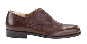 Sweet chestnut grained Derby Shoes - Leather outsole - DOVER