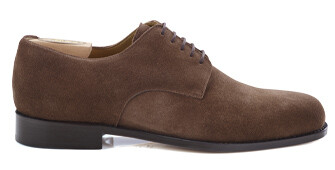 Havana suede Derby Shoes - Leather outsole - DOVER