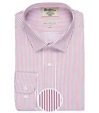 White shirt with red stripes - GEOFFROY