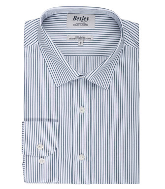 White shirt with green stripes - GEOFFROY