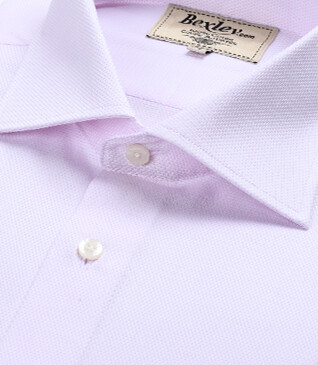 Pink Oxford shirt - Italian collar - ERNESTO