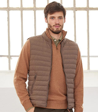 Light Brown Down Gilet - NIELS II
