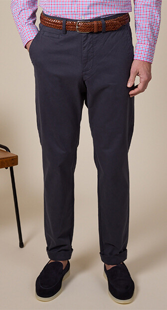 Men's chino trousers Dark Navy - JERRY II