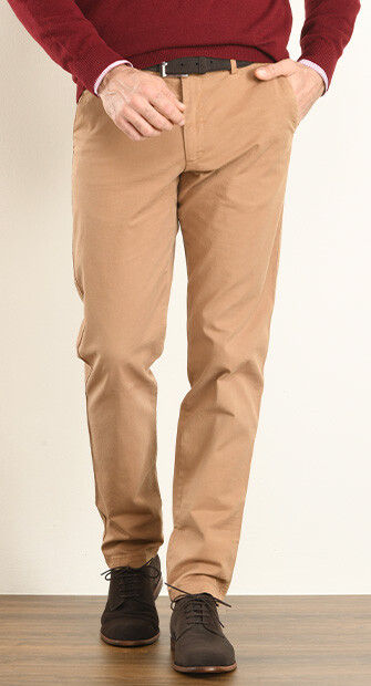 Camel Chino trousers for men - JERRY II