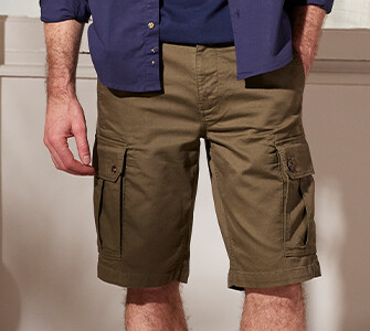 Dark Olive Cargo Shorts - CORBEN II