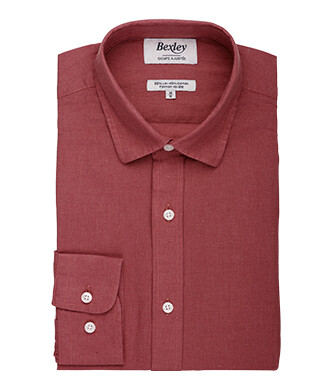 Men’s Rust Chambray Shirt - SILBERT