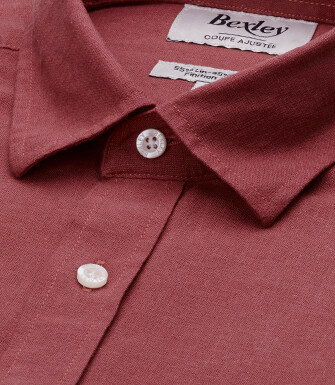 Men’s Rust Chambray Shirt - SILBERT