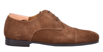 Havana Suede Derby Shoes - Rubber outsole - DERNOX GOMME URBAN