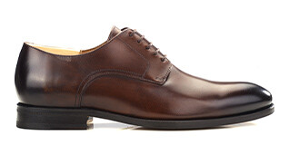Patina Chocolate Derby Shoes - PENFORD