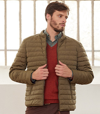 Khaki Lightweight Puffer Jacket - SVEN III