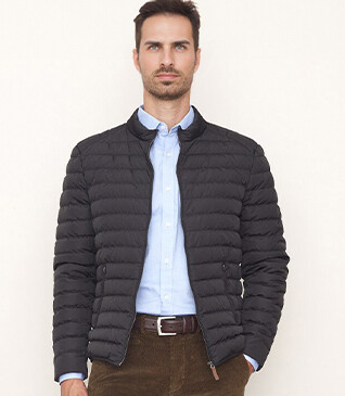 Charcoal Lightweight Puffer Jacket - SVEN III