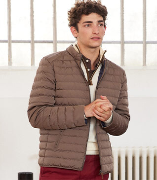 Light Brown Lightweight Puffer Jacket - SVEN III