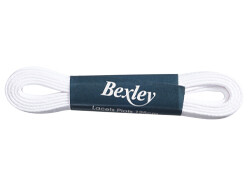 1 pair of White shoelaces for men's trainers