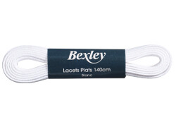 1 pair of White shoelaces for men's high top trainers