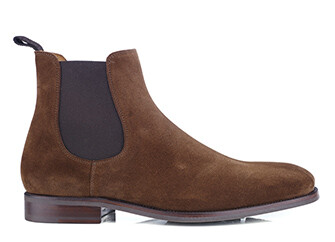Havana Suede Leather Chelsea Boots - ALDERTON GOMME