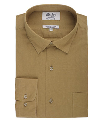 Caramel cotton linen shirt - SYLBERT