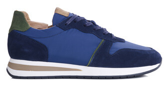 Navy suede and Green Men's Trainers - MURTOA