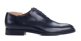 Black Men's Oxford shoes - Leather outsole - WOODFORD