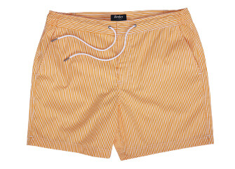 Orange stripes Men's swim short - BRENTAN