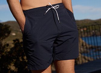 Petrol Blue Men's swim short - BRENTAN