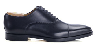 Black Oxford shoes - Leather outsole & rubber pad - SPEZIA PATIN