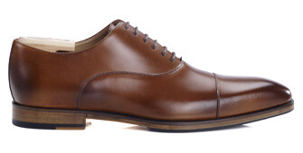 Patina Gold Oxford shoes - Leather outsole & rubber pad - SPEZIA PATIN