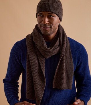 Dark Chocolate Lambswool Scarf