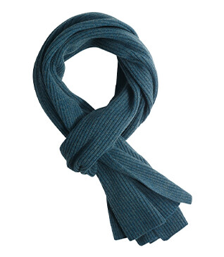 Men’s Lambswool Scarf – Dark Heather Green