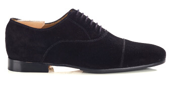 Black suede Oxford shoes - LENNOX PATIN