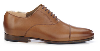 Patina Gold Oxford shoes - Leather outsole & rubber pad - LENNOX PATIN