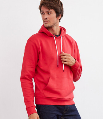 Red cotton hoodie  - HUDSEN II