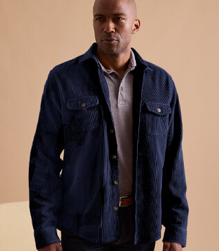 Navy Corduroy over shirt - VICTORIN