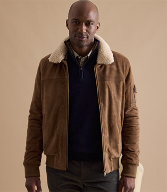 Havana Leather Aviator Jacket - EVERETT II