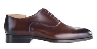Patina Chocolate Oxford shoes - Leather outsole - WAYFORD