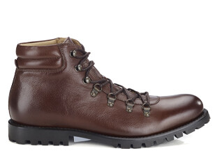 Patina chocolate lace-up Outdoor Boots  - GOSFIELD