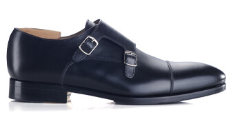 Black Double Buckle Shoes with rubber pad - GRESHEY PATIN