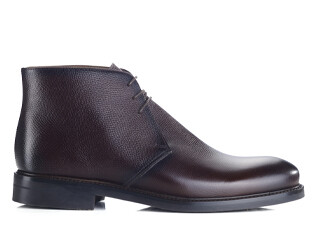 Chocolate leather Low Boots - GREENWICH GOMME CITY II