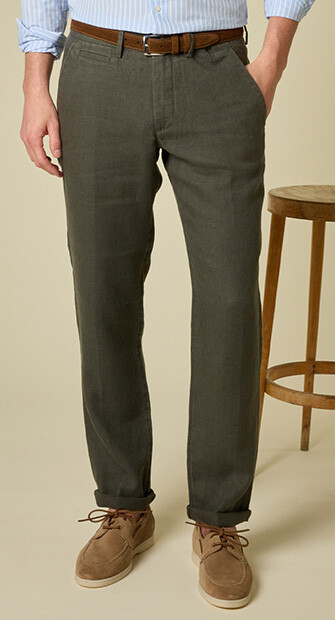 Dark Olive Men's chinos - KYLSON