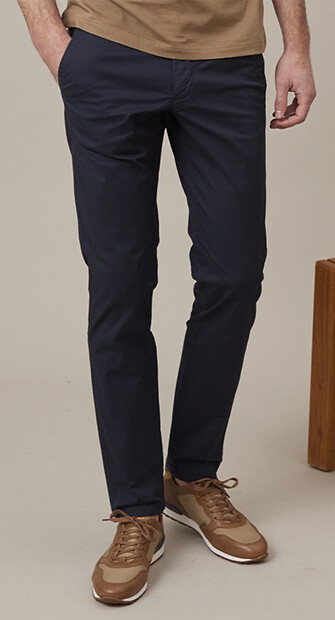 Navy Men's chinos - KALLEN